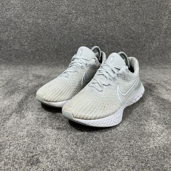 Nike React Infinity Run Flyknit 3 DD3024-004 Womens Size 9.5 Gray Running Shoes - Picture 5 of 13